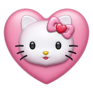 hello kitty heart sticker