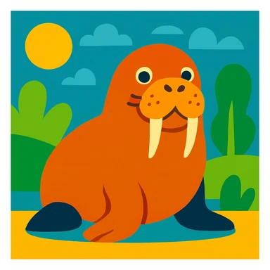 Walrus sticker