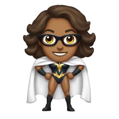 kamala harris superhero big muscles cape sticker