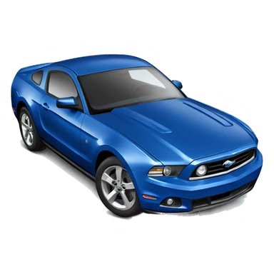 blue 2012 ford mustang  sticker