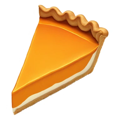 pumpkin pie with a cute face sticker