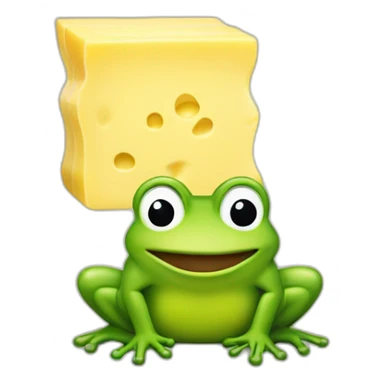 butter upsets the frog's stomach sticker