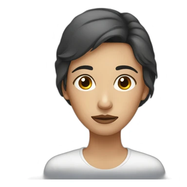 Tired Woman with dark circles sticker