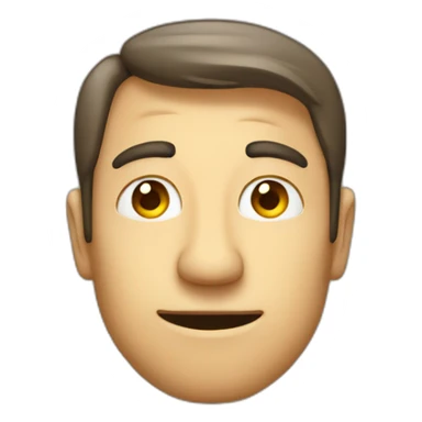 A man closes one eye thumb up sticker