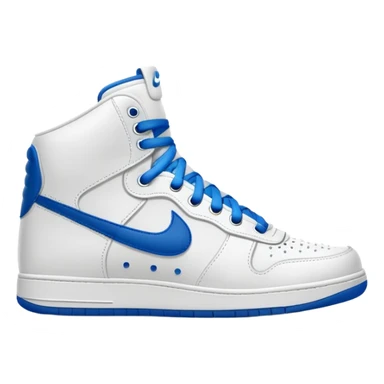 White high top nikes sticker