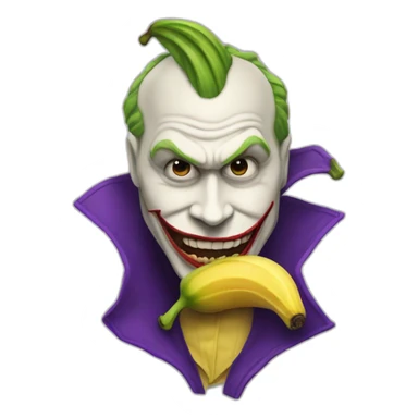 banane deguisé en joker sticker