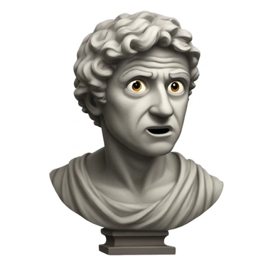 italian statue shocked sticker