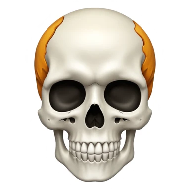 Skull with 💀 sticker