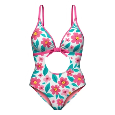 floral swimsuit  sticker