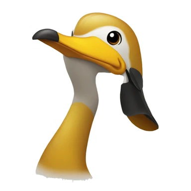 Pato amarillo dibujo sticker