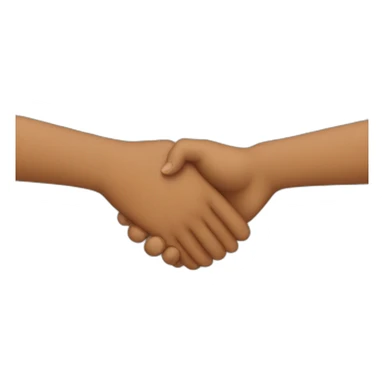 Holding hands horizontal sticker