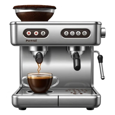 Coffee portafilter sticker