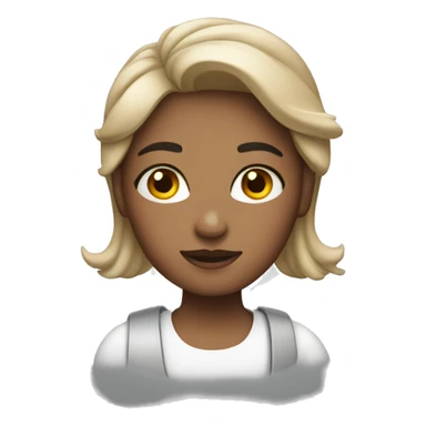 girl with Mac  sticker