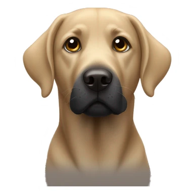 Black Labrador Doug sticker