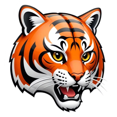modern cincinnati bengals logo sticker