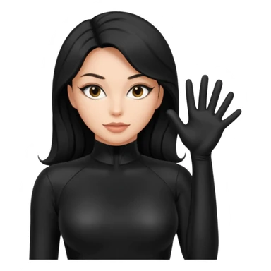 Eine hübsche Frau in Catsuit sticker