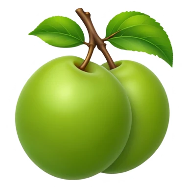 green plum sticker