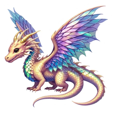 Anime Fae Dragon She her sticker