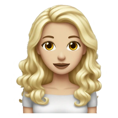 white girl blonde christmas  sticker