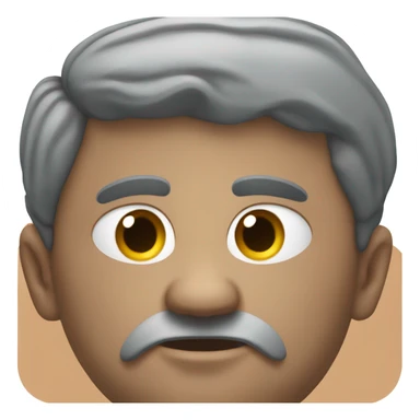 Fat man with tiny head sticker