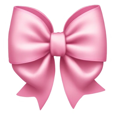 light pink bow on light pink bow sticker