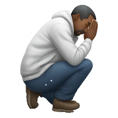 Man sniffing white snow sticker