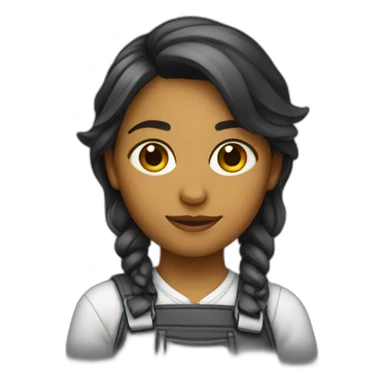 A girl artist and developer  sticker