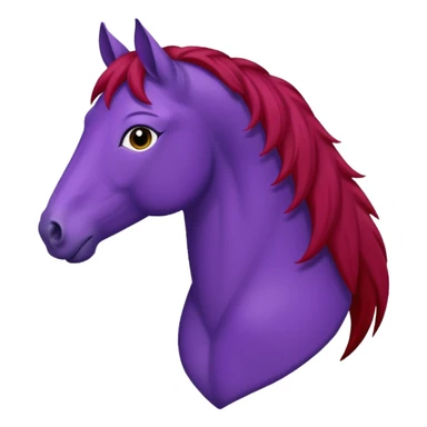 Purple horse wearing red sweater

 sticker