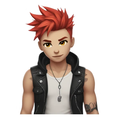 Cute Edgy Attractive Punk Catboy sticker