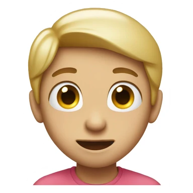 Heart eyes emoji being shy sticker