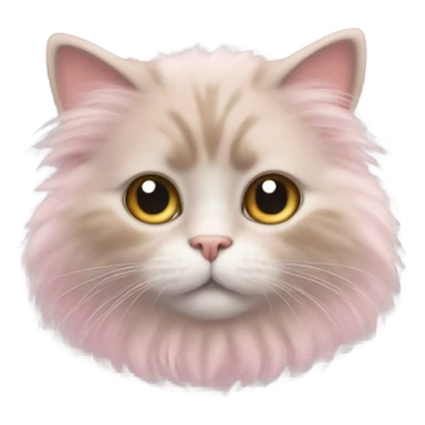 cute pink cat sticker
