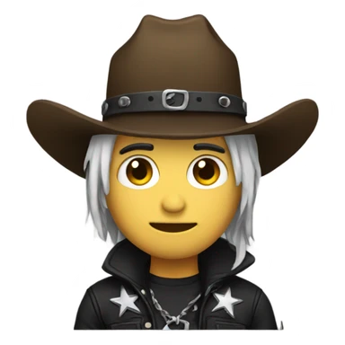Emo cowboy sticker