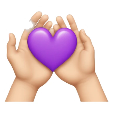 Half heart shape by fingers sticker