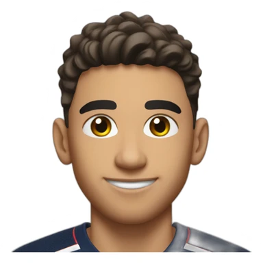 Achraf hakimi in psg kit sticker
