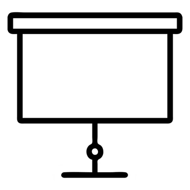 Icon school projector screen  sticker