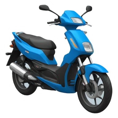 delivery moto color blue sticker