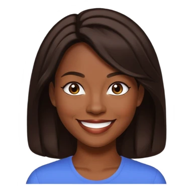 Dawn Richards with dark brown hair, medium dark skin sticker