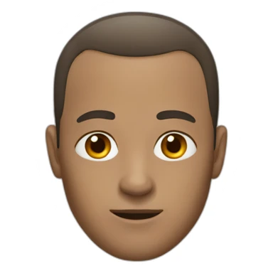 man with receding hairline sticker