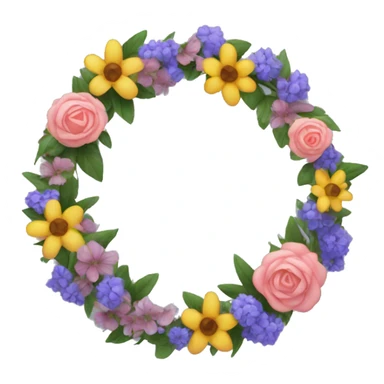 A wreath of flowers sticker