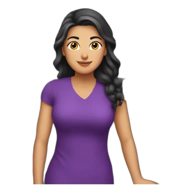 Armenian women in purple clothing in the bus sticker