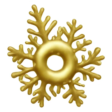 Gold Christmas reef sticker