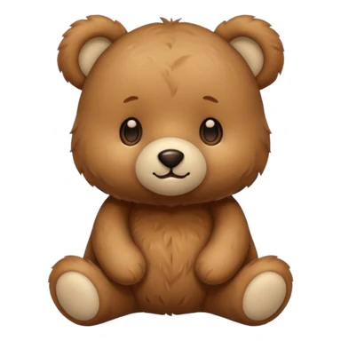 Kawaii style teddy bear sticker