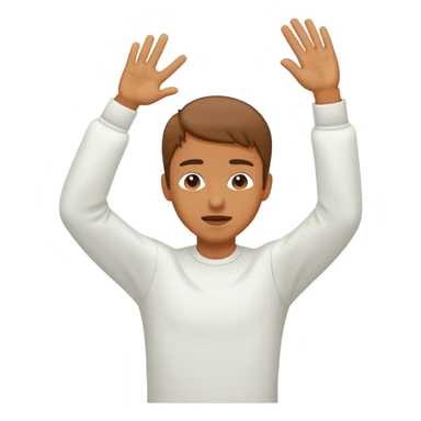 Un humano haciendo un dab sticker