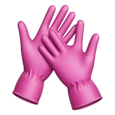 Guantes médicos de color rosa sticker