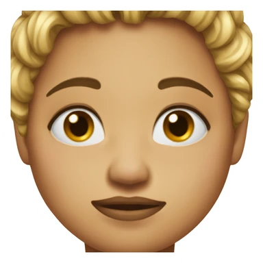 Regular emoji but with the scar on her right side of the front lobe and over an eyebrow sticker