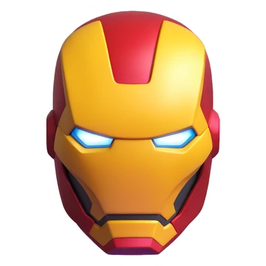 Iron Man superhero mask sticker
