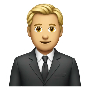 Czech in a suit sticker