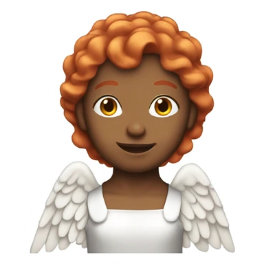 angel with red hair  sticker