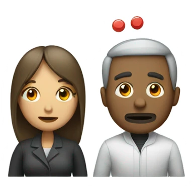 Man and woman take a pill together  sticker