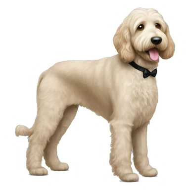 Labradoodle in a tuxedo  sticker